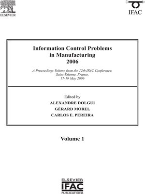 cover image of Information Control Problems in Manufacturing 2006